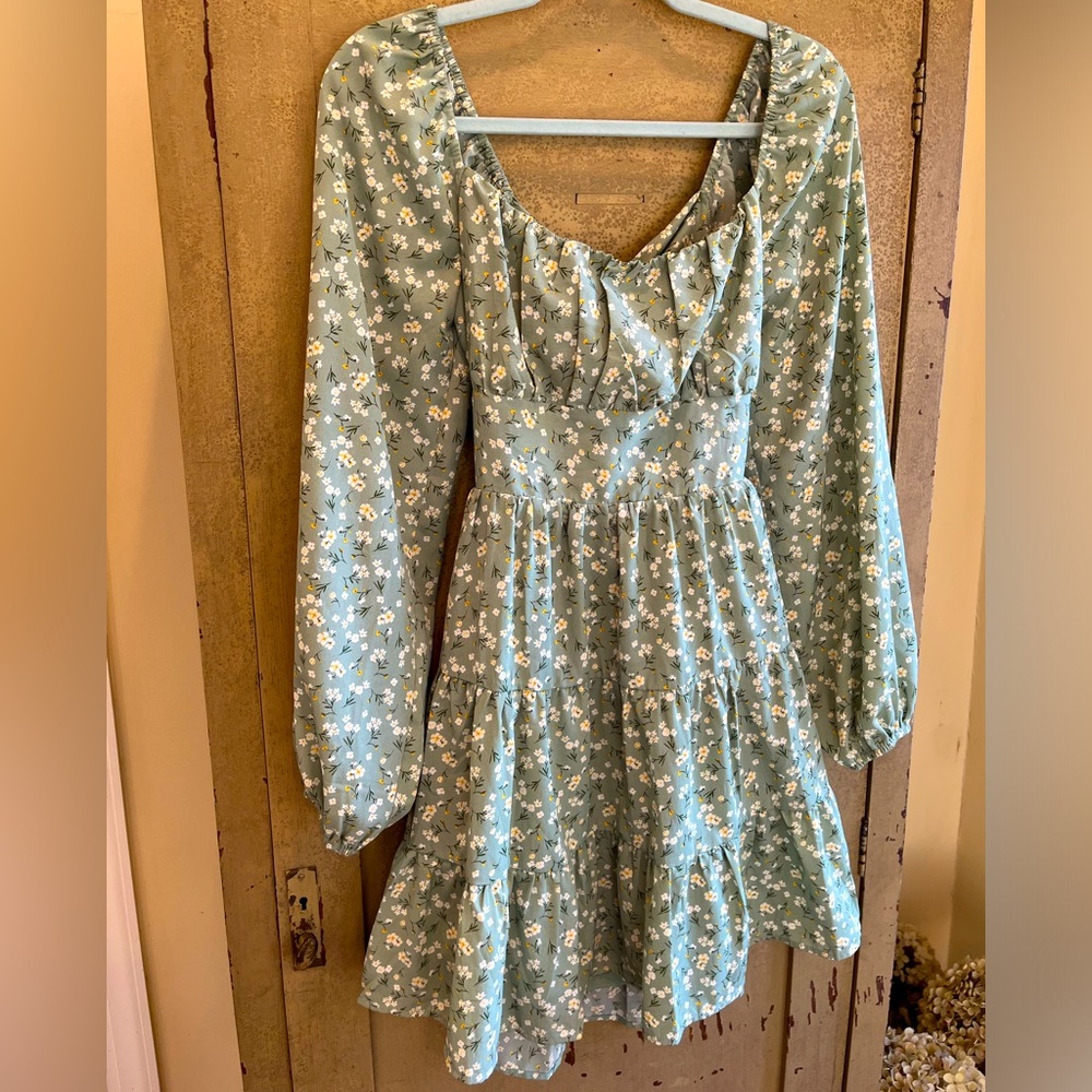 Long Sleeve Floral Dress